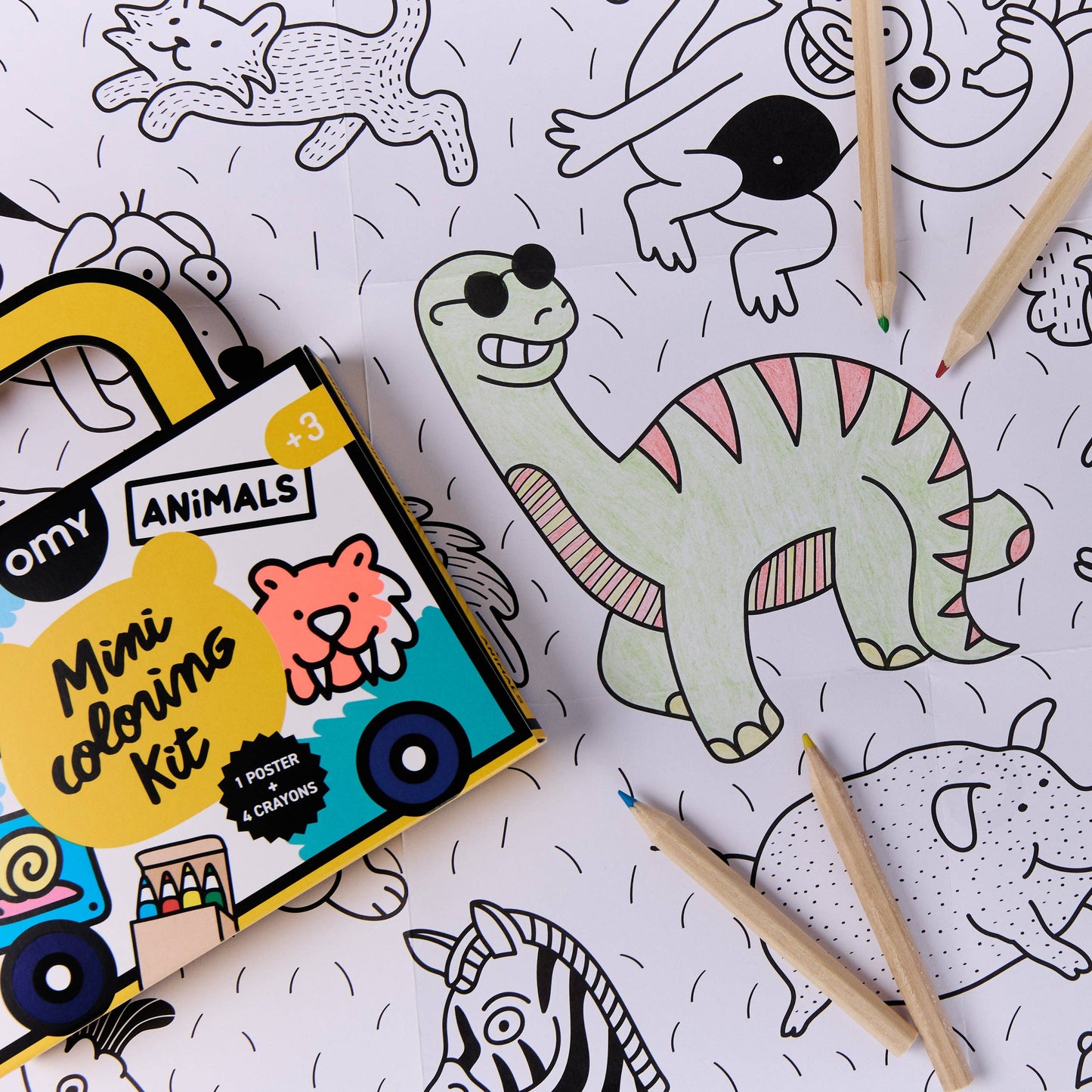 OMY - MINI POCKET COLORING - ANIMALS