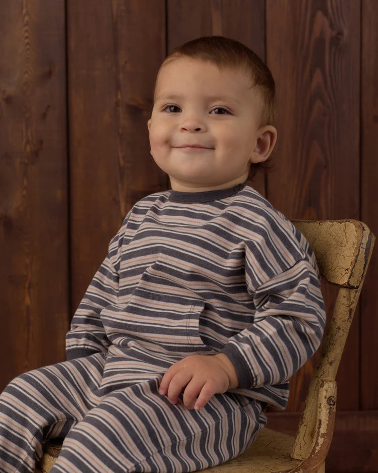 Rylee + Cru Relaxed Set Blue Stripe