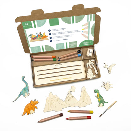 Cotton Twist - Create Your Own Dinosaur Scene - DIY Craft Kit for Kids