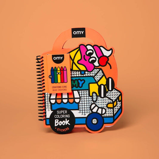 OMY - SUPER COLORING & STICKER BOOK - YUMMY