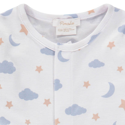 Pimalu - FOOTIE - MOON AND STARS (BLUE)