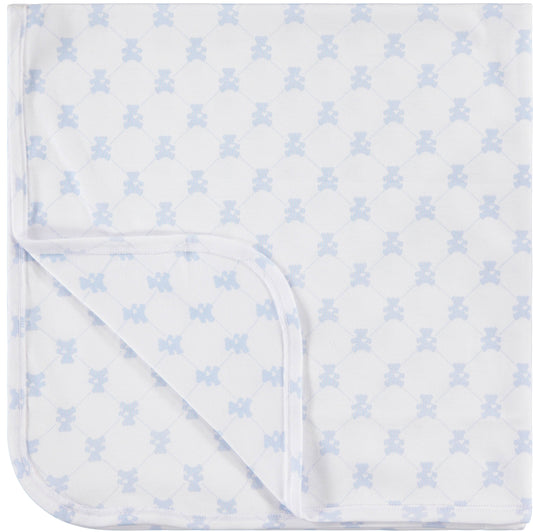 Pimalu - RECEIVING BLANKET - TEDDY BEAR (BLUE)