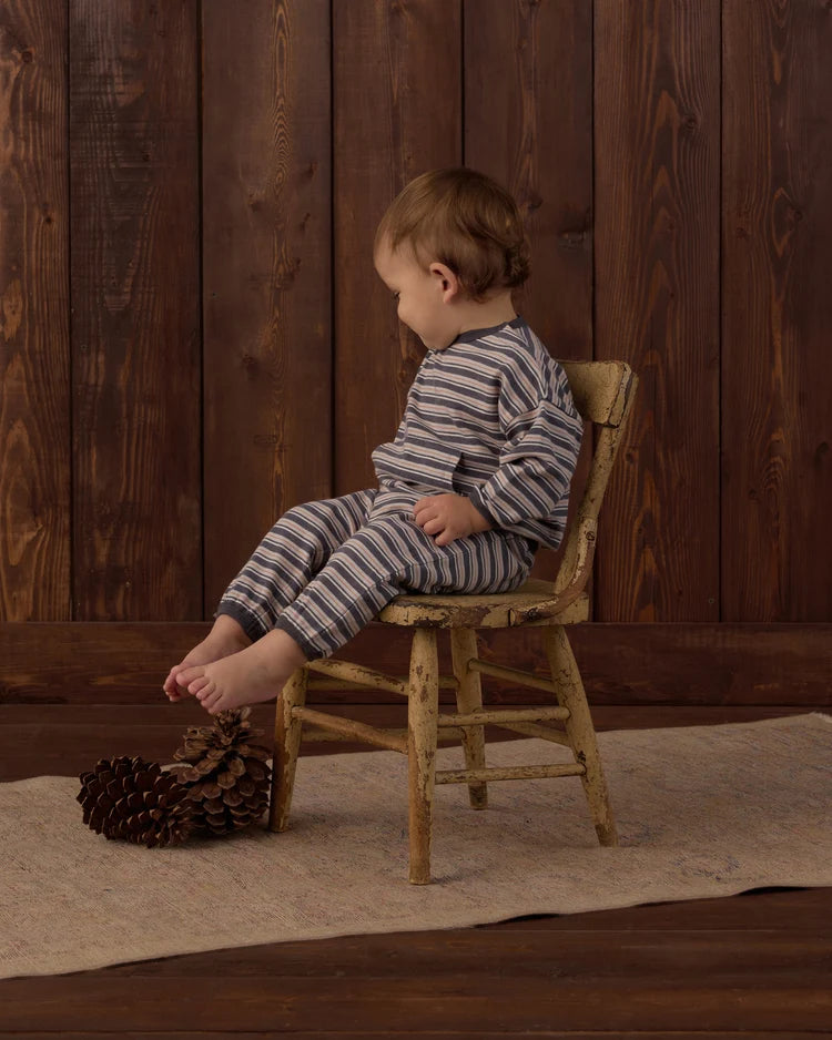 Rylee + Cru Relaxed Set Blue Stripe
