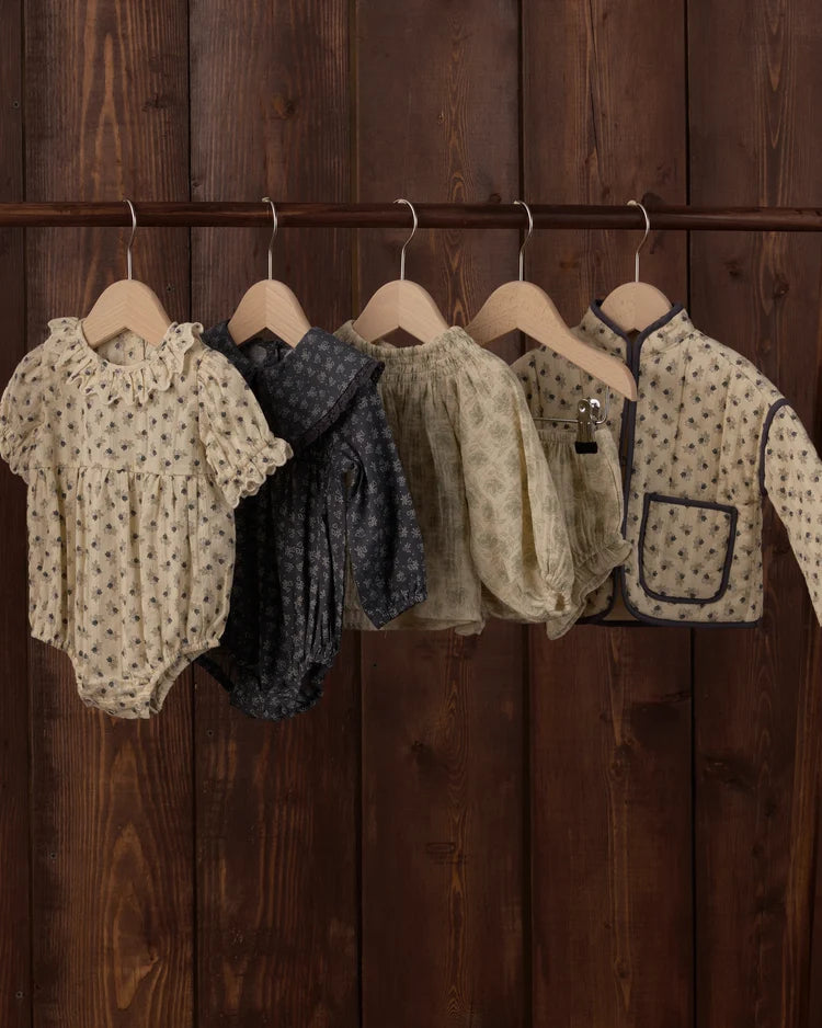 Rylee + Cru Fern Romper Heart Ditsy