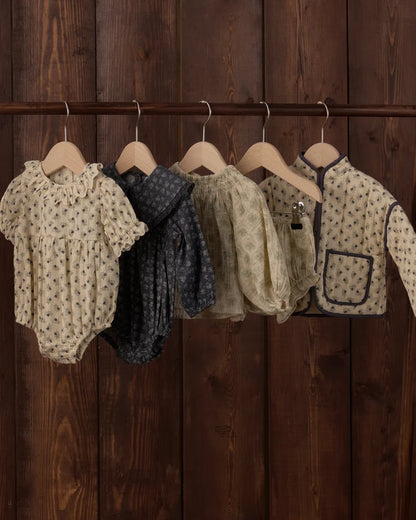 Rylee + Cru Fern Romper Heart Ditsy