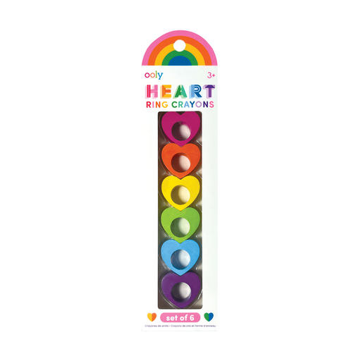 OOLY - Heart Ring Crayons (Set of 6)