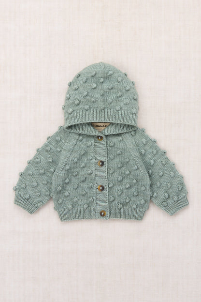 Misha & Puff Baby Hooded Popcorn Cardigan