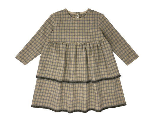 Zhoe & Tobiah Girl's Grigio Woven Dress