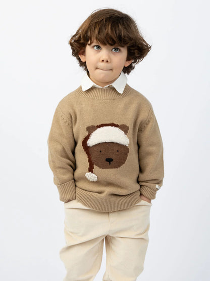 Donsje Denn Merino Wool Sweater Christmas Latte
