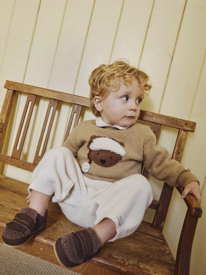 Donsje Denn Merino Wool Sweater Christmas Latte