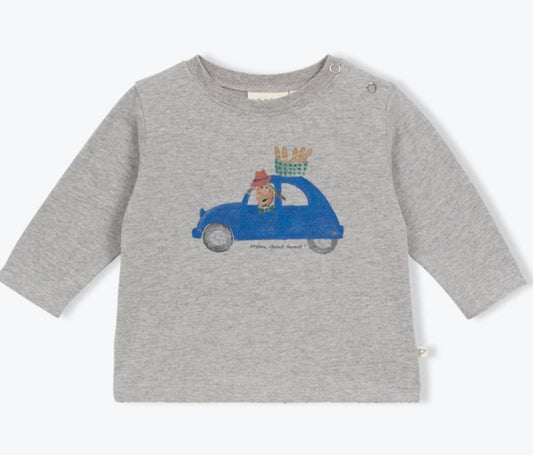 Arsène et les Pipelettes Car Baby T-Shirt - Heather Grey