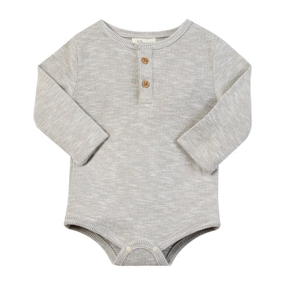 Me & Henry Aynor Henley Onesie