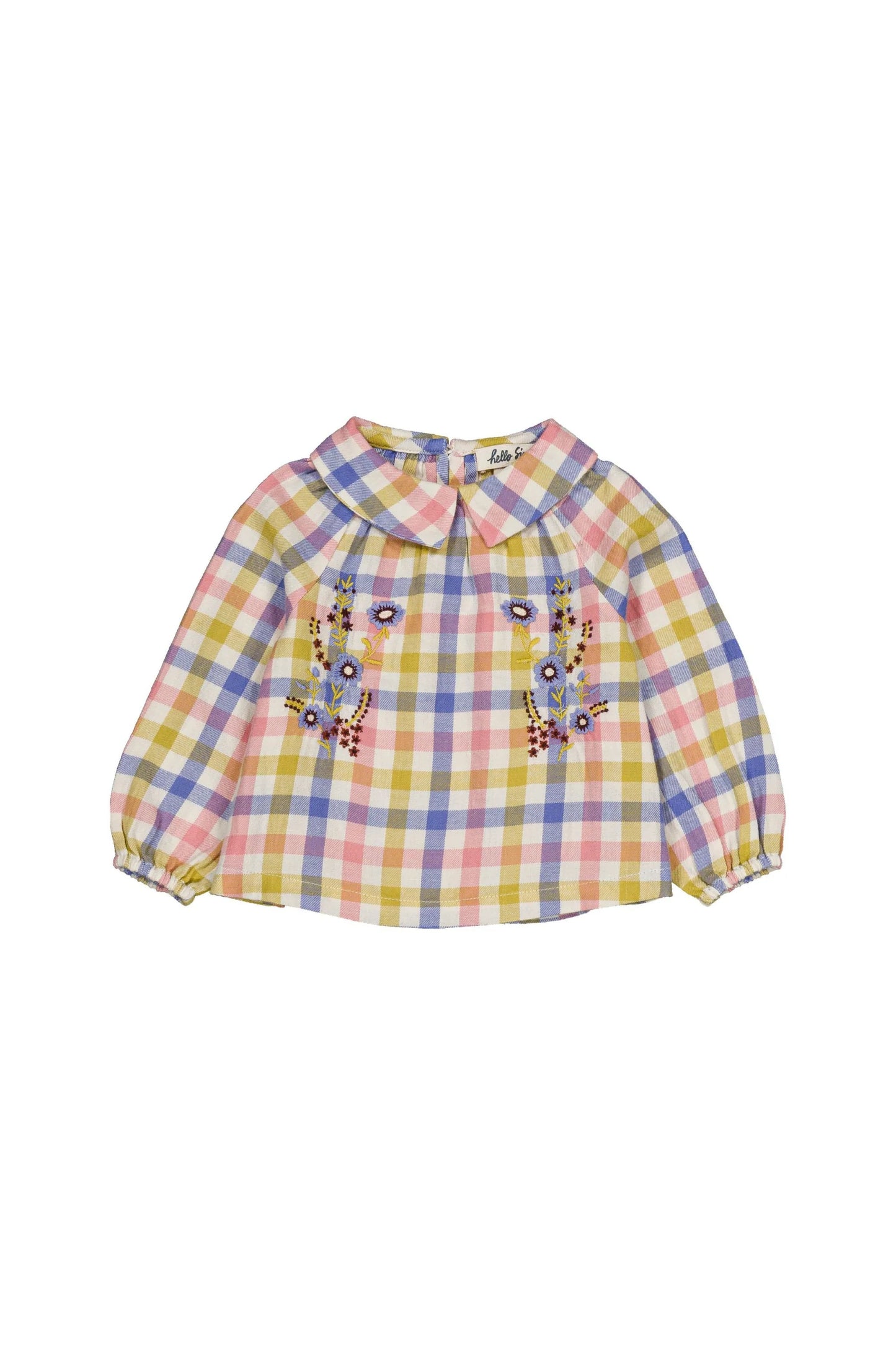 Hello Simone Paloma baby blouse Check Sicties