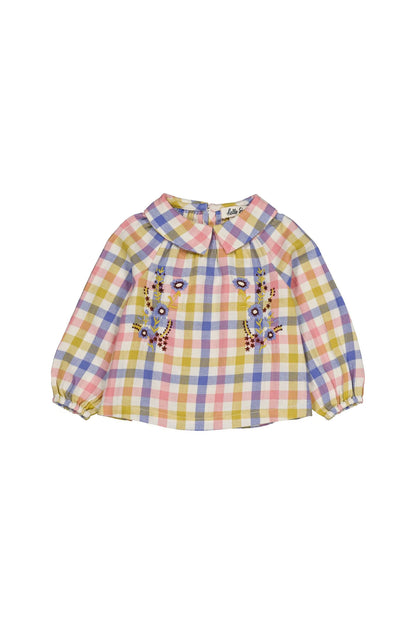 Hello Simone Paloma baby blouse Check Sicties
