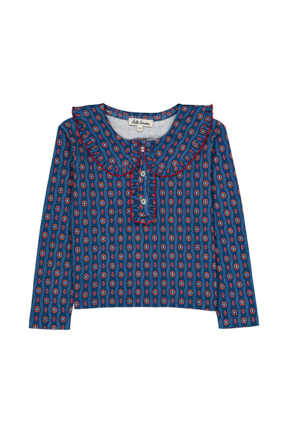 Hello Simone Matou top Wavy Navy