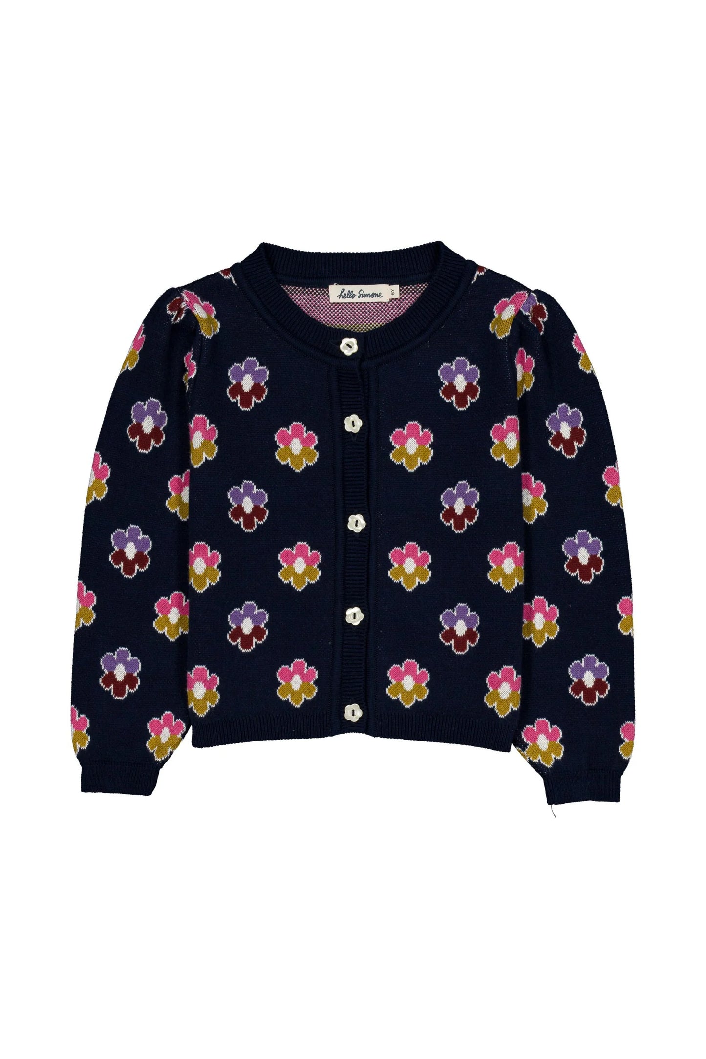 Hello Simone Lison cardigan Rainbow Flower
