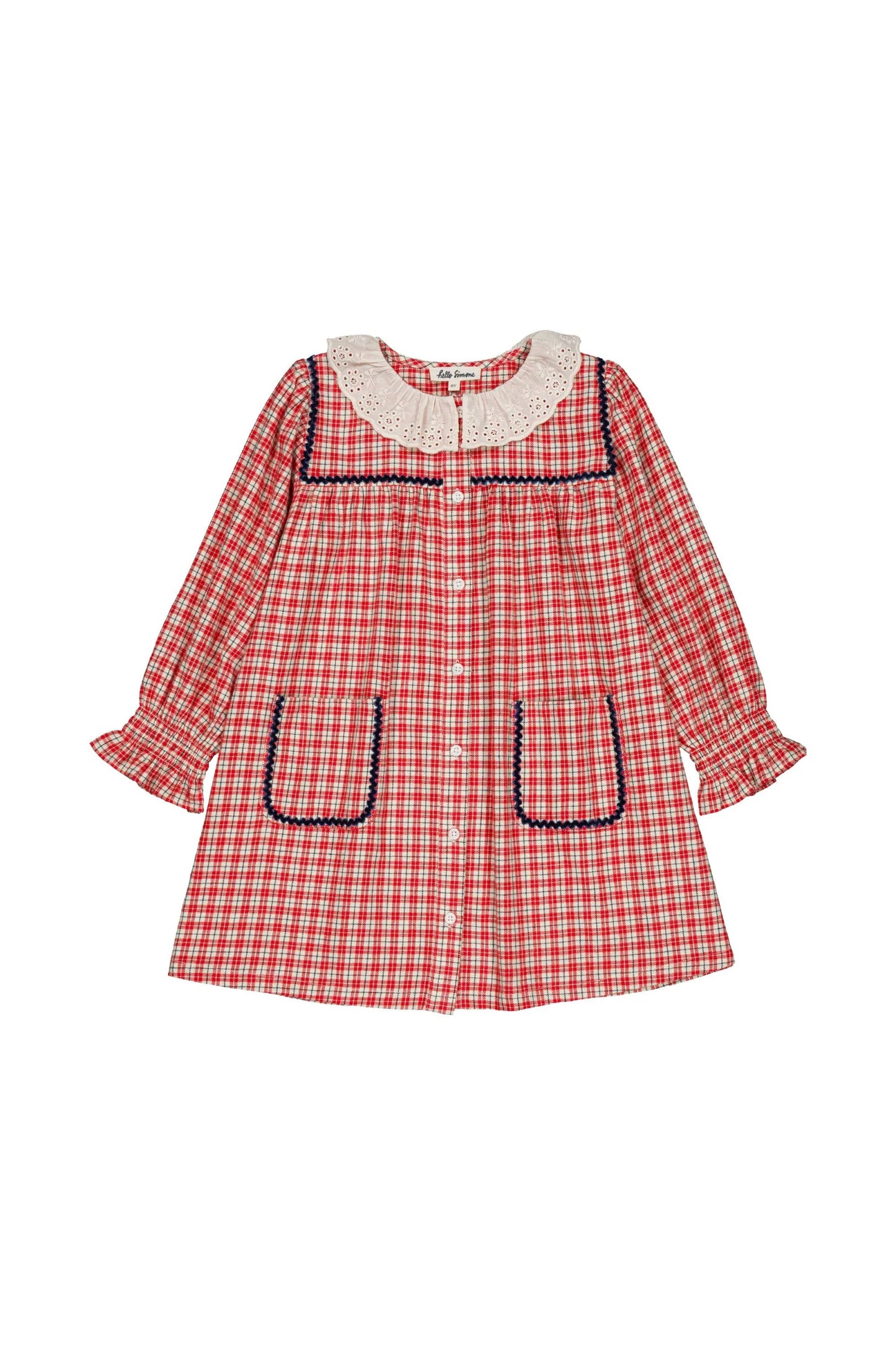 Hello Simone Agatha dress Check Christmas