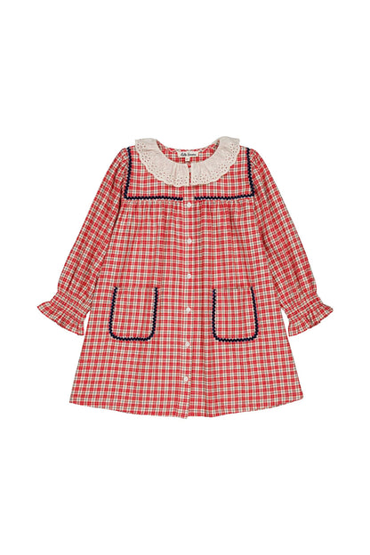 Hello Simone Agatha dress Check Christmas