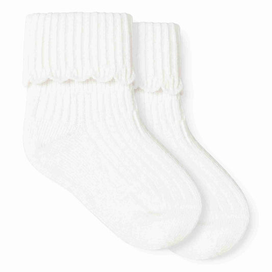MarMar Copenhagen Newborn Socks Scallop 2-pack