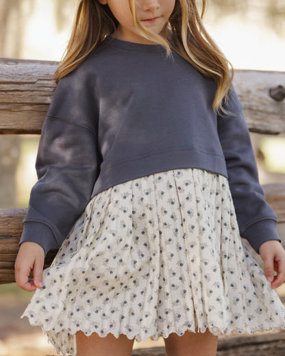 Rylee + Cru Sweatshirt Dress Vintage Fleur