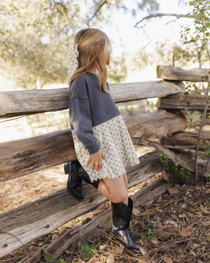 Rylee + Cru Sweatshirt Dress Vintage Fleur