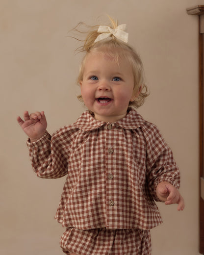 Rylee + Cru Nellie Set Brick Check