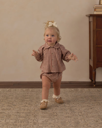 Rylee + Cru Nellie Set Brick Check