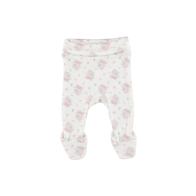 Bebe Organic Amora Footed Legging - Blooms