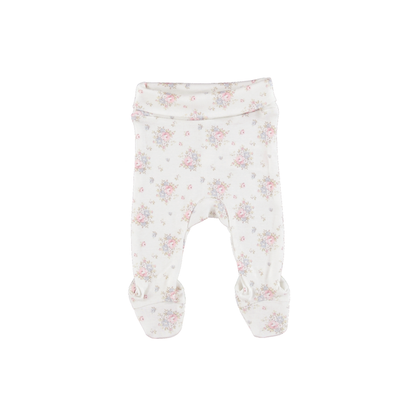 Bebe Organic Amora Footed Legging - Blooms