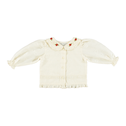 Bebe Organic Anita Baby Blouse - Heart Lace
