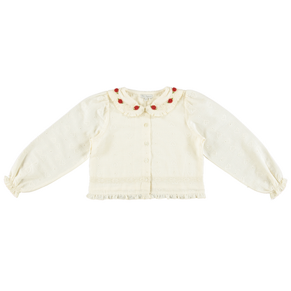 Bebe Organic Anita Baby Blouse - Heart Lace