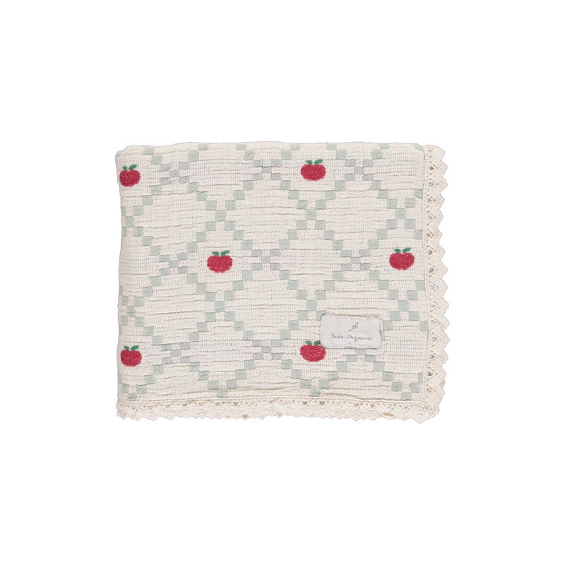 Bebe Organic Apple Blanket - Apple Patchwork