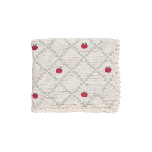 Bebe Organic Apple Blanket - Apple Patchwork