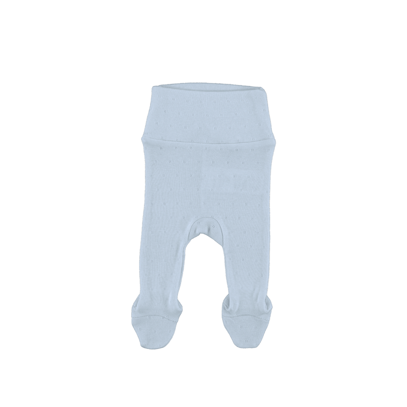 Bebe Organic Bebe Footed Legging - Blue Pointelle