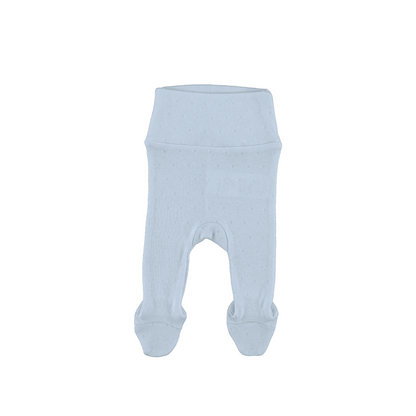 Bebe Organic Bebe Footed Legging - Blue Pointelle