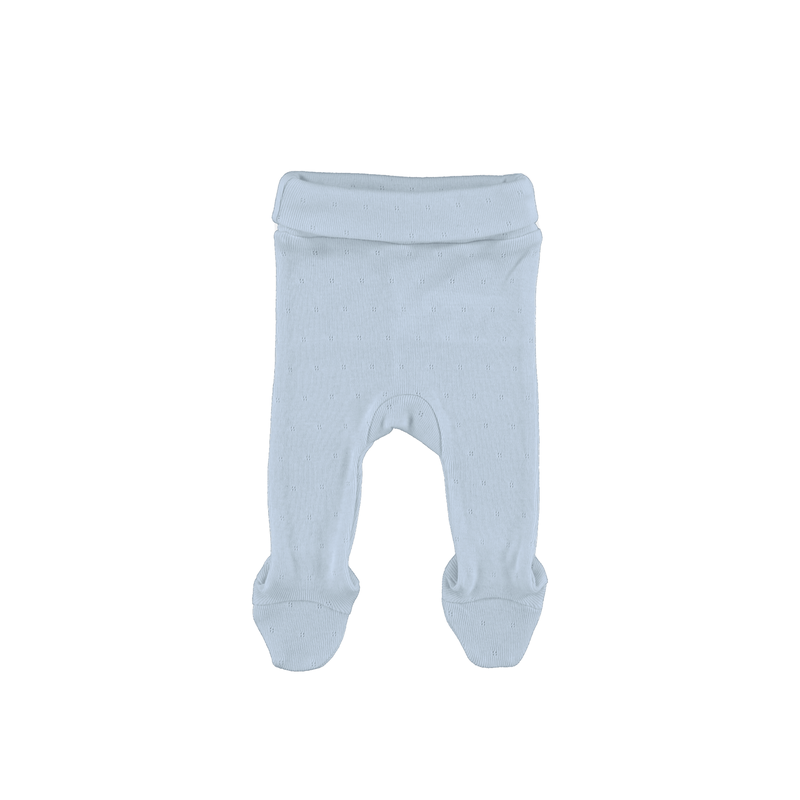 Bebe Organic Bebe Footed Legging - Blue Pointelle