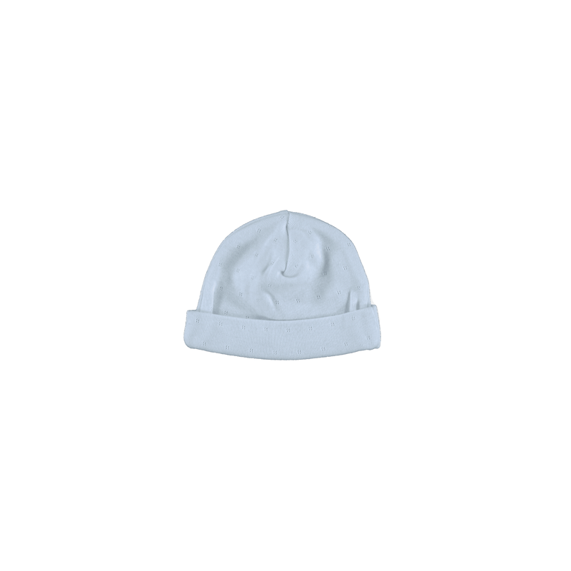 Bebe Organic Bebe Hat - Blue Pointelle