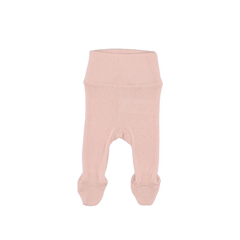 Bebe Organic Bebe Footed Legging - Blush Pointelle