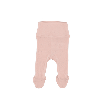 Bebe Organic Bebe Footed Legging - Blush Pointelle