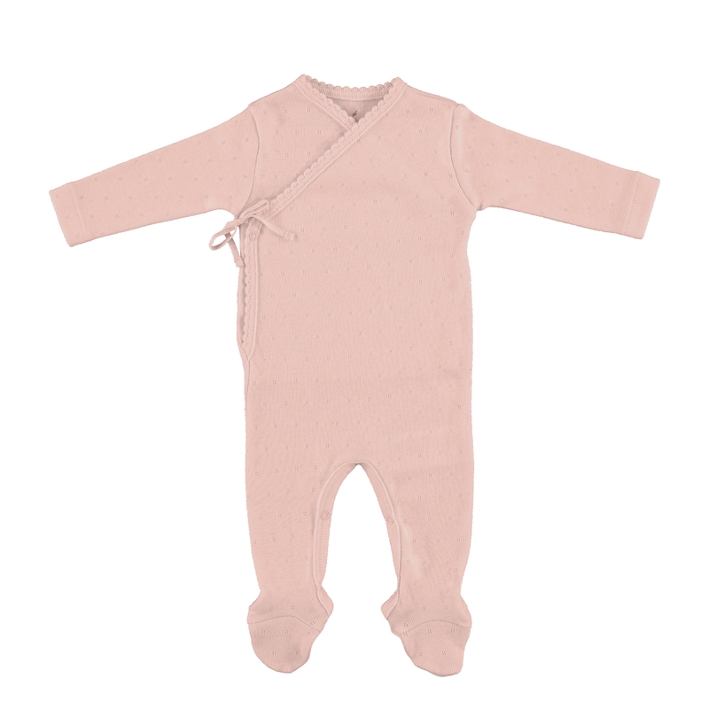 Bebe Organic Bebe Overall - Blush Pointelle