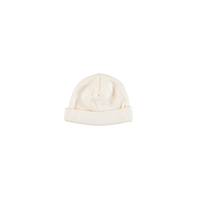 Bebe Organic Bebe Hat - Natural Pointelle