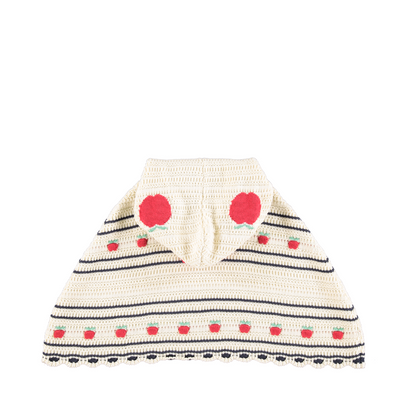Bebe Organic Daisy Poncho - Fall Apple Knit
