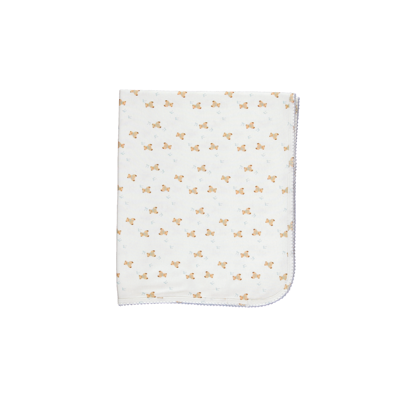 Bebe Organic Ted Blanket - Teddy Blue