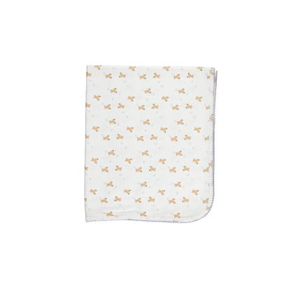 Bebe Organic Ted Blanket - Teddy Blue