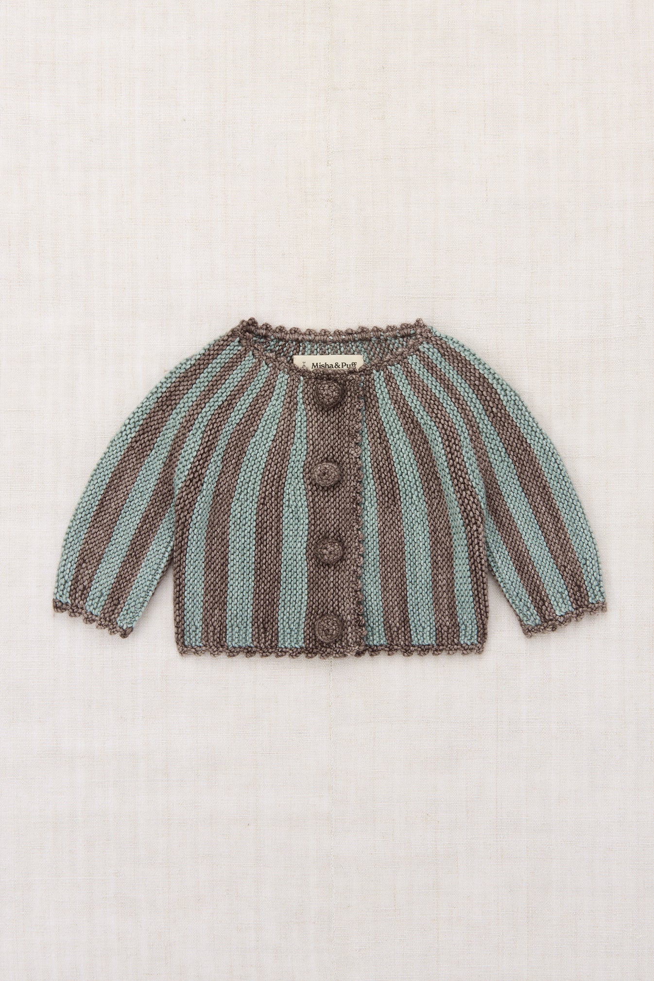 Misha & Puff Baby Circus Stripe Cardigan