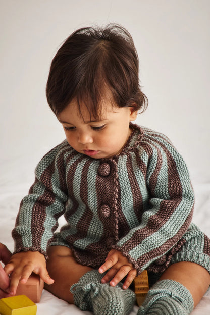 Misha & Puff Baby Circus Stripe Cardigan