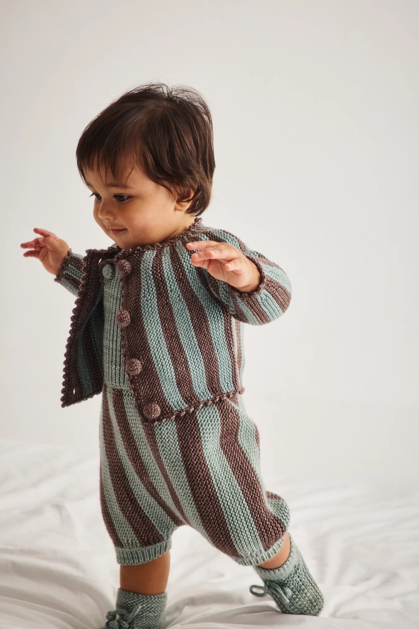 Misha & Puff Baby Circus Stripe Cardigan