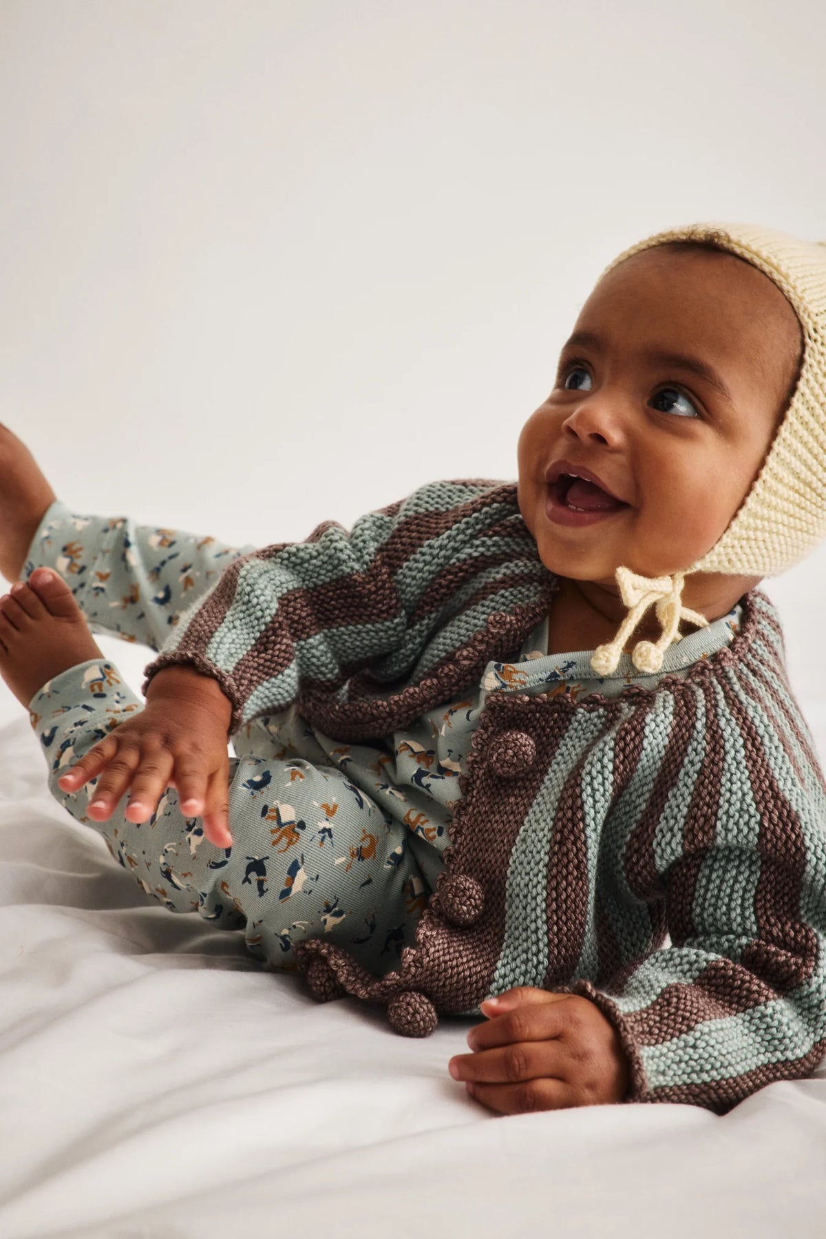 Misha & Puff Baby Circus Stripe Cardigan