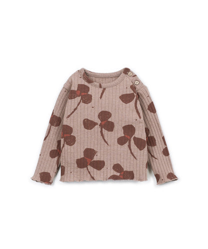 Play Up Printed Rib Long Sleeve T-Shirt