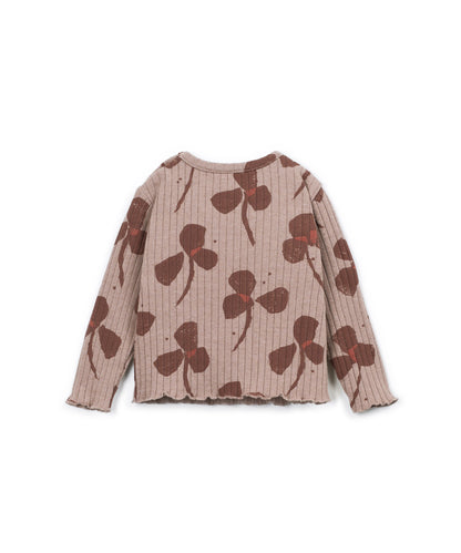 Play Up Printed Rib Long Sleeve T-Shirt
